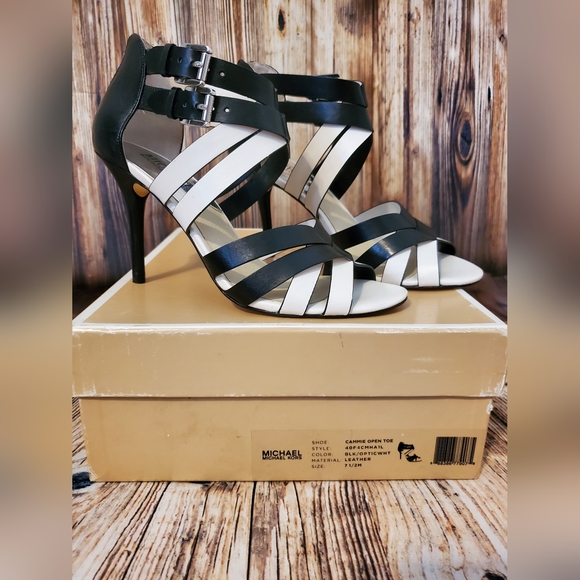 Michael Kors Cammie Open Toe Heel Sandals - Picture 12 of 13